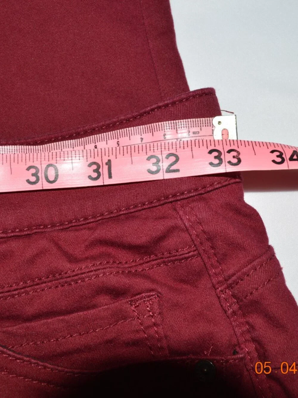 Democracy, 12, Womens' Burgundy Pants - Picture 3 of 4